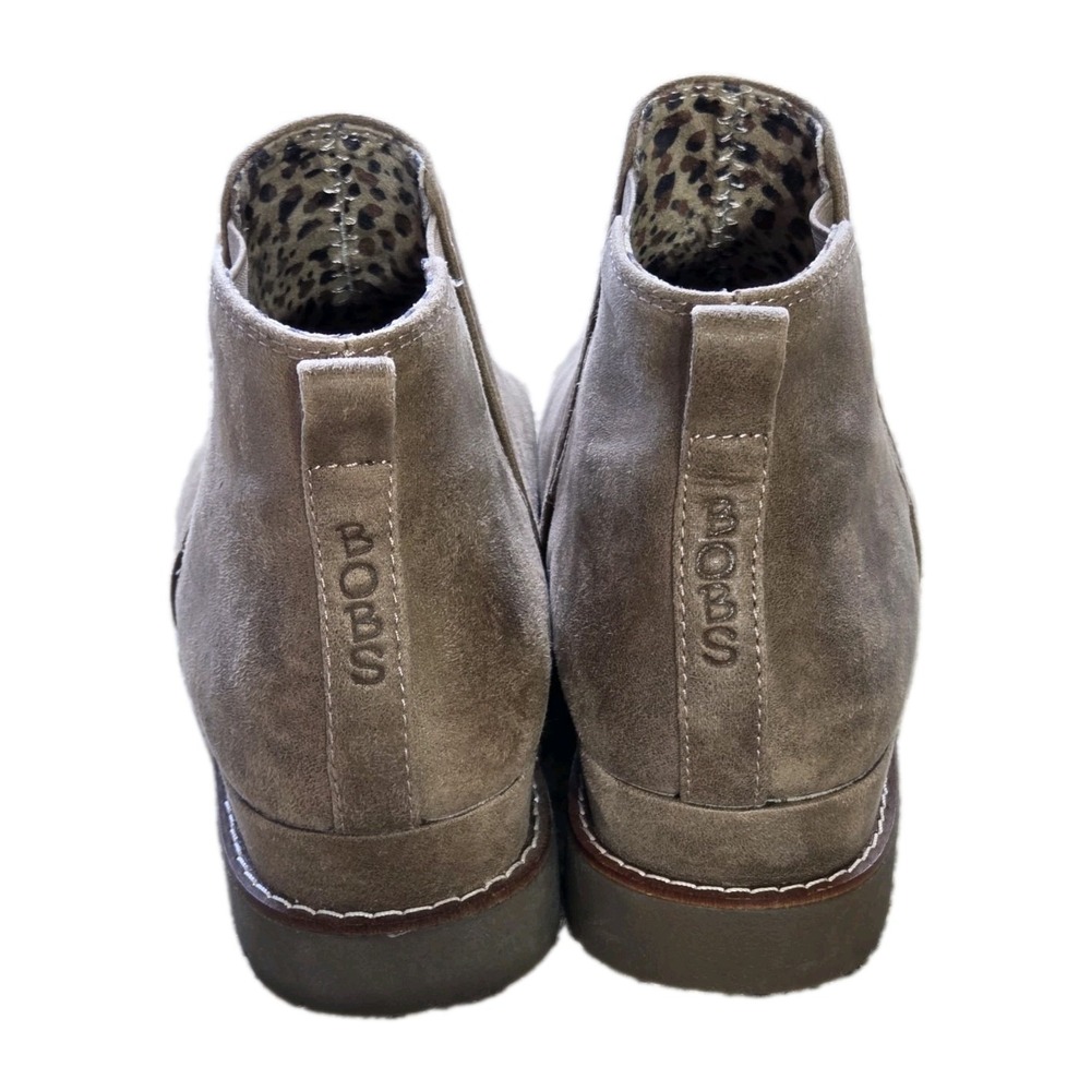 SKECHERS Women's Bobs Chill Wedge Booties - 114715 Taupe, 8.5 - Picture 2 of 7